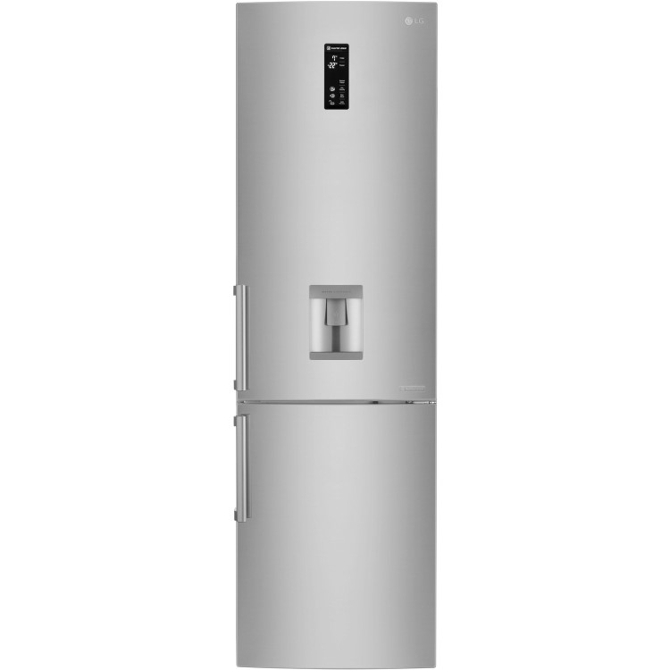 LG GBF60NSFZB 2010x60cm 375L Freestanding Fridge Freezer With Non-plumbed Water Dispenser - Premium Steel