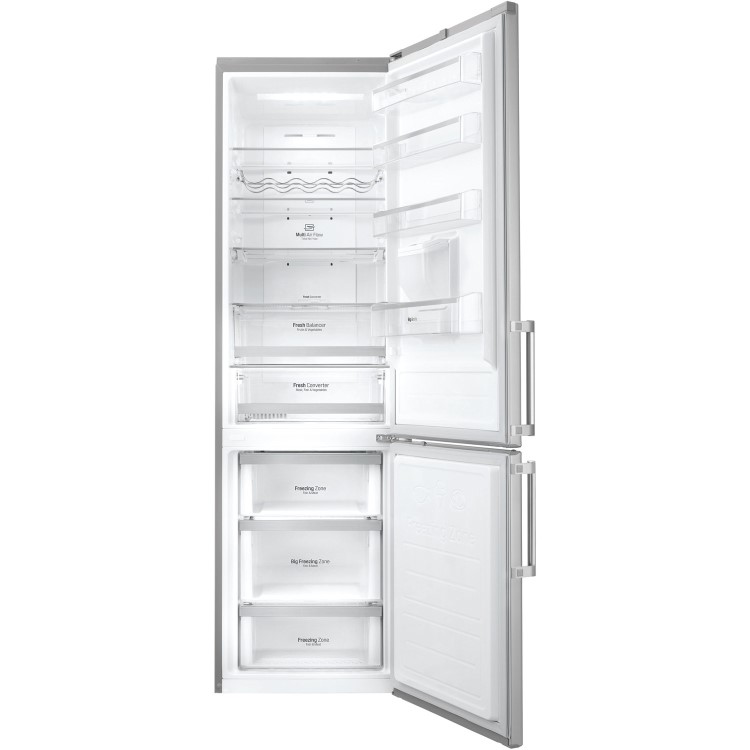 LG GBF60NSFZB 2010x60cm 375L Freestanding Fridge Freezer With Non-plumbed Water Dispenser - Premium Steel