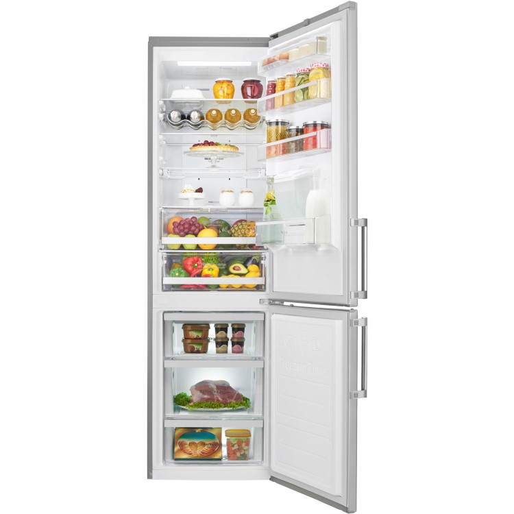 LG GBF60NSFZB 2010x60cm 375L Freestanding Fridge Freezer With Non-plumbed Water Dispenser - Premium Steel