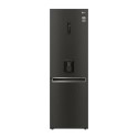 A2/GBF61BLHEN Refurbished LG NatureFRESH GBF61BLHEN Freestanding 340 Litre 70/30 Frost Free Fridge Freezer Black Steel
