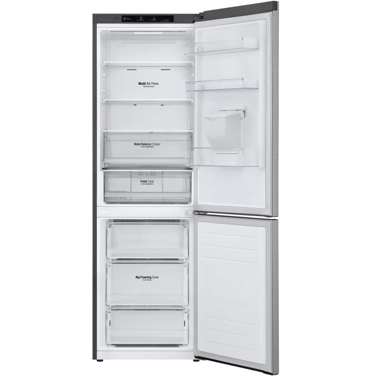 GRADE A3 - LG GBF61PZJZN Freestanding 60/40 Fridge Freezer With Non-plumb Water Dispenser - Stainless Steel