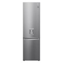 78818178/1/GBF62PZGGN Refurbished LG NatureFRESH GBF62PZGGN Freestanding 384 Litre 70/30 Frost Free Fridge Freezer Shiny Steel