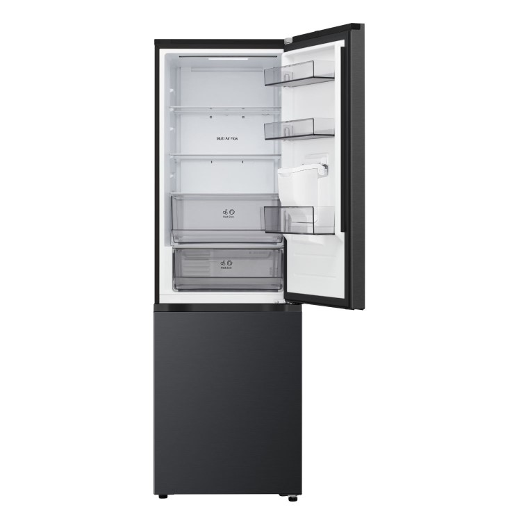 LG Fit & Max 332L 60/40 Freestanding Fridge Freezer - Black