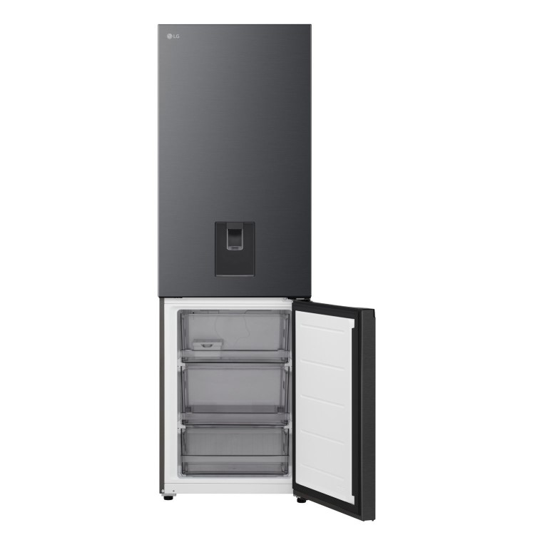 LG Fit & Max 332L 60/40 Freestanding Fridge Freezer - Black