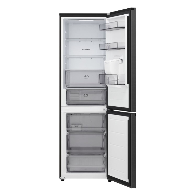 LG Fit & Max 332L 60/40 Freestanding Fridge Freezer - Black