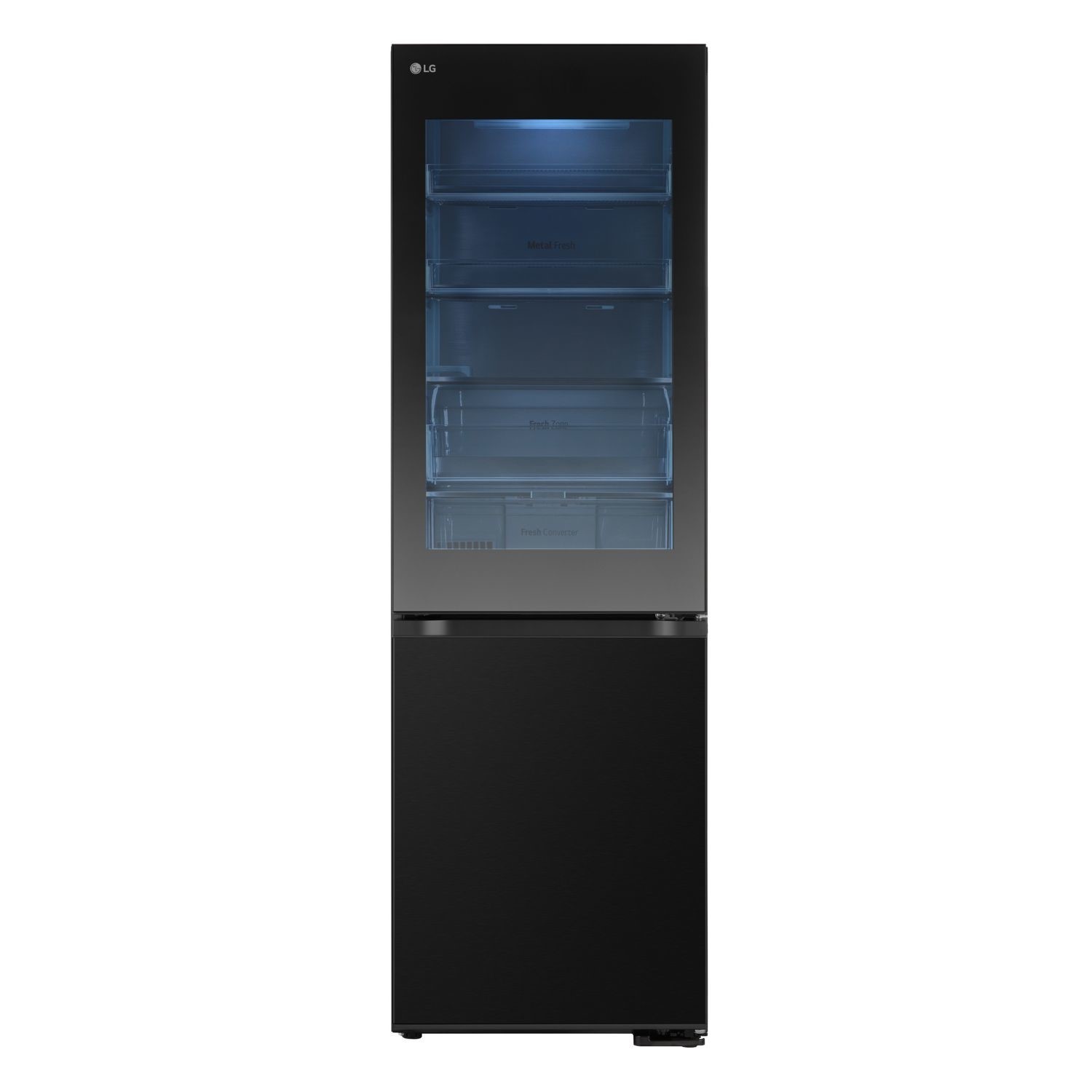 LG InstaView 349 Litre 60/40 Freestanding Fridge Freezer - Black LG InstaView 349 Litre 60/40 Freestanding Fridge Freezer - Black