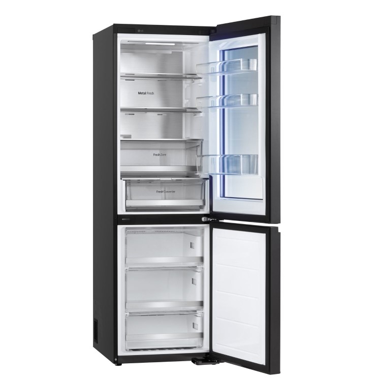 LG InstaView™ 349 Litre 60/40 Fridge Freezer - Black