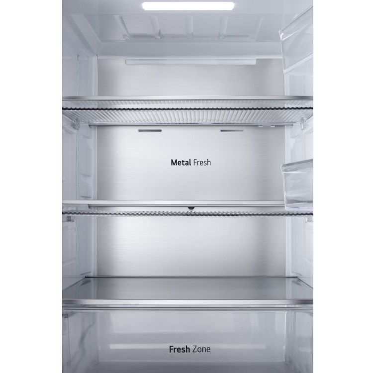 LG InstaView™ 349 Litre 60/40 Fridge Freezer - Black