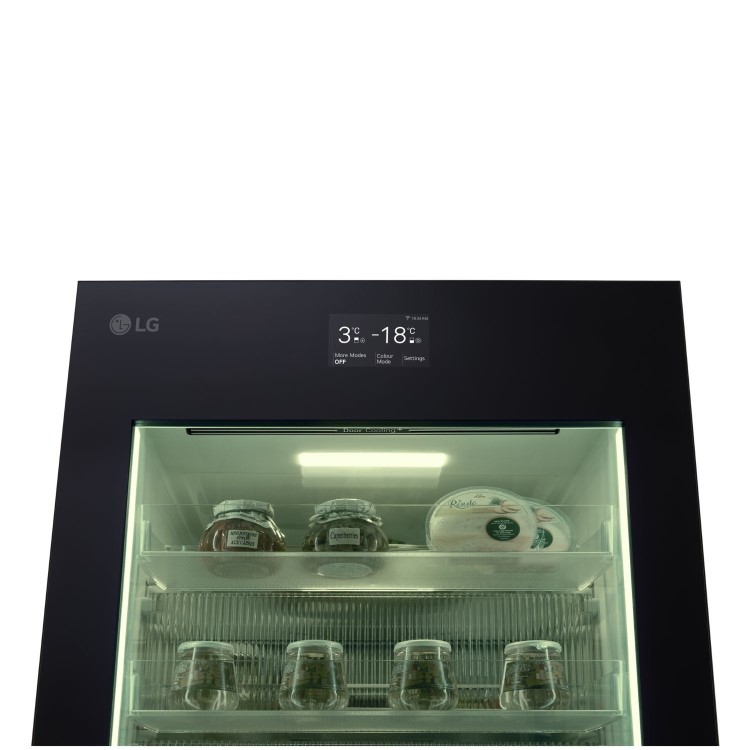 LG InstaView™ 349 Litre 60/40 Fridge Freezer - Black