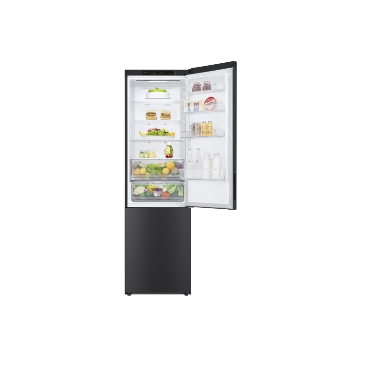Refurbished LG NatureFRESH 384 Litre 70/30 Freestanding Fridge Freezer - Black