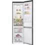 LG NatureFRESH 384 Litre 70/30 Freestanding Fridge Freezer - Black