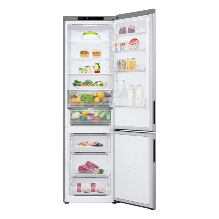 Refurbished LG NatureFRESH 387 Litre 70/30 Fridge Freezer - Prime Silver