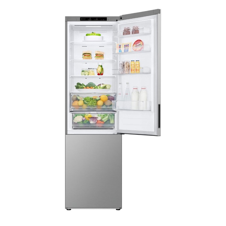 Refurbished LG NatureFRESH 387 Litre 70/30 Fridge Freezer - Prime Silver