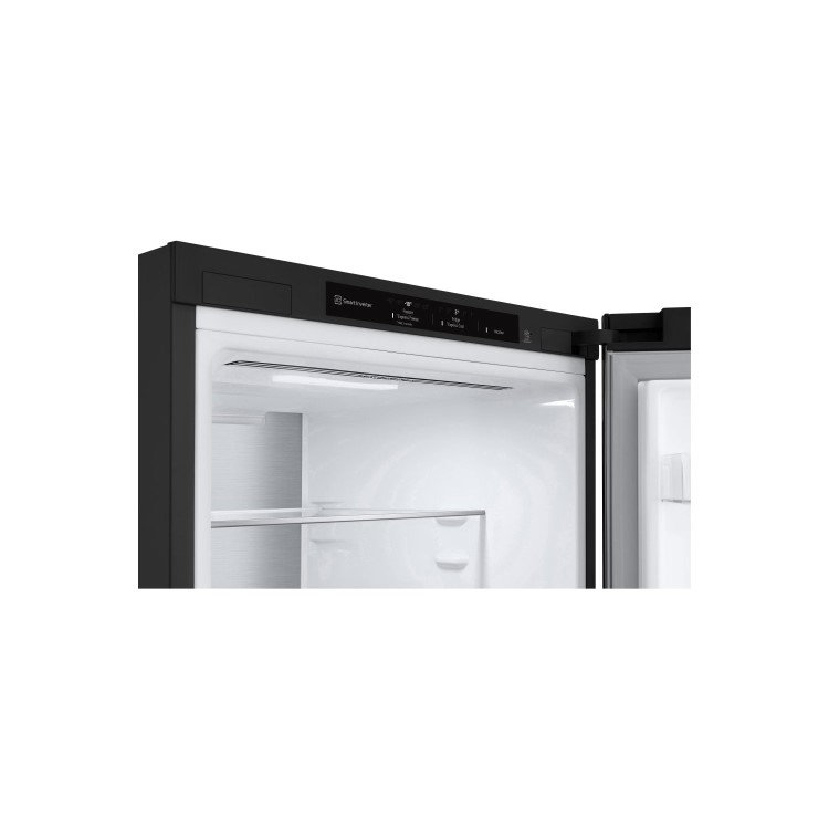 Refurbished LG NatureFRESH GBV5240CEP Freestanding 387 Litre 70/30 Frost Free Fridge Freezer Matte Black