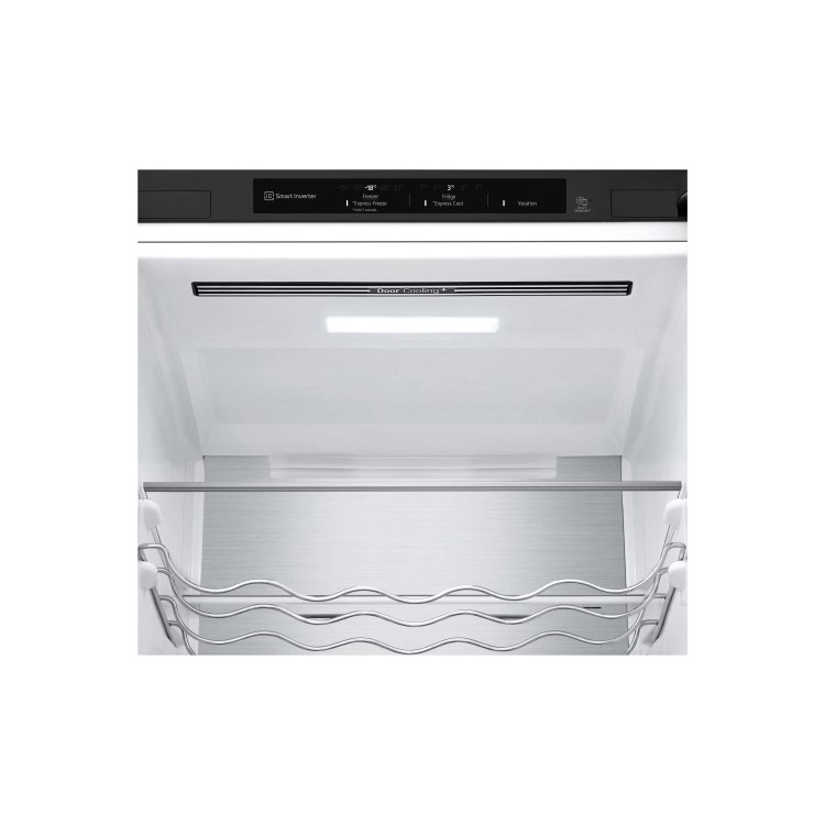 Refurbished LG NatureFRESH GBV5240CEP Freestanding 387 Litre 70/30 Frost Free Fridge Freezer Matte Black