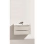 White Wall Hung Bathroom Vanity Unit & Basin - 900mm Wide