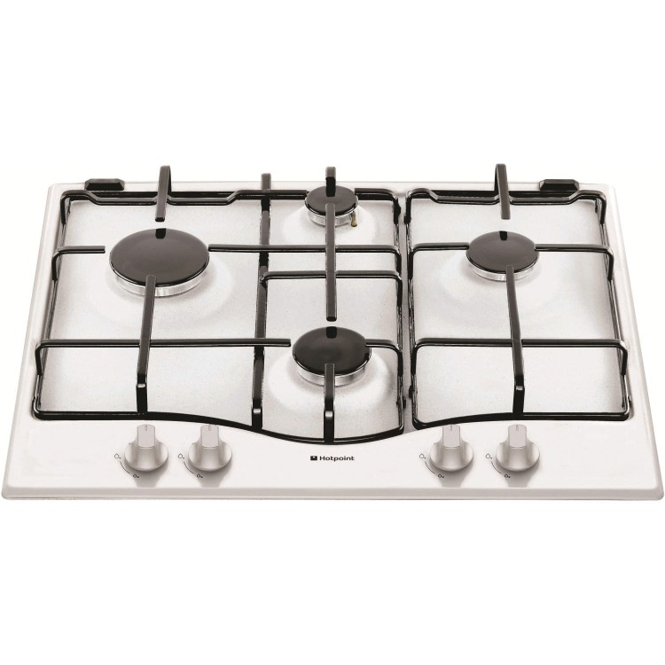 Hotpoint GC640WH Four Burner 60cm Gas Hob - White