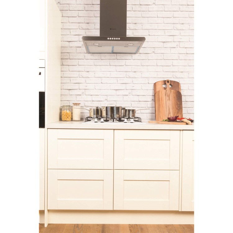 Hotpoint GC640WH Four Burner 60cm Gas Hob - White