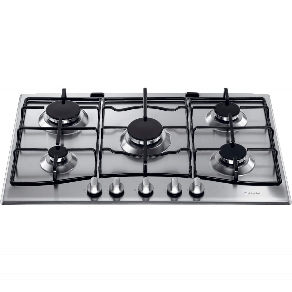 Hotpoint GC750X 75cm Wide Five Burner Gas Hob Stainless Steel
