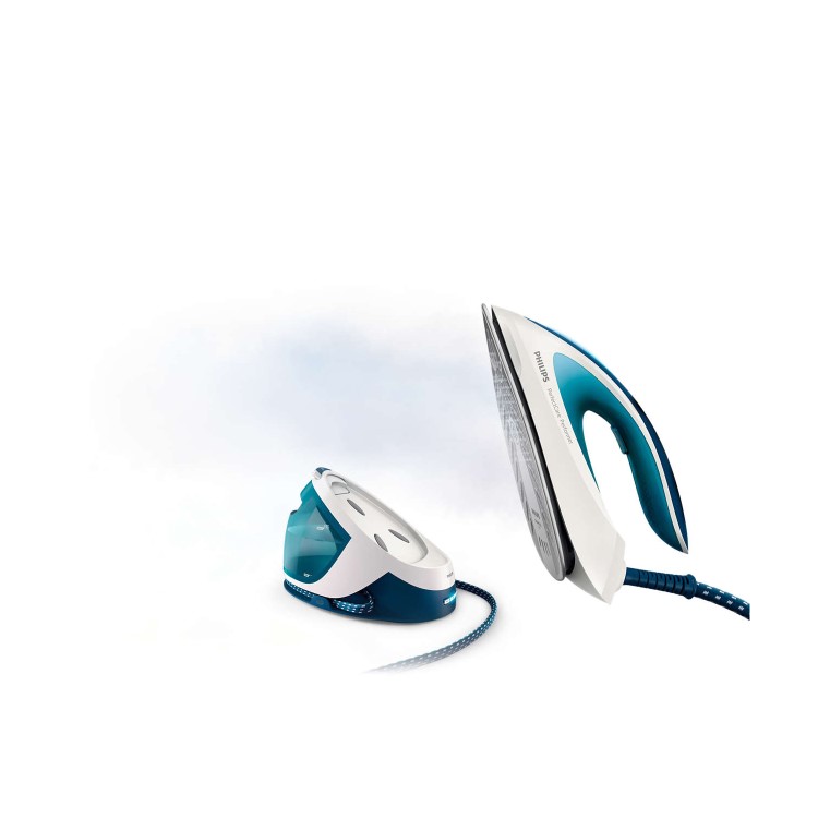 Philips GC8715/20 PerfectCare Performer Steam Generator Iron - White And Turquoise