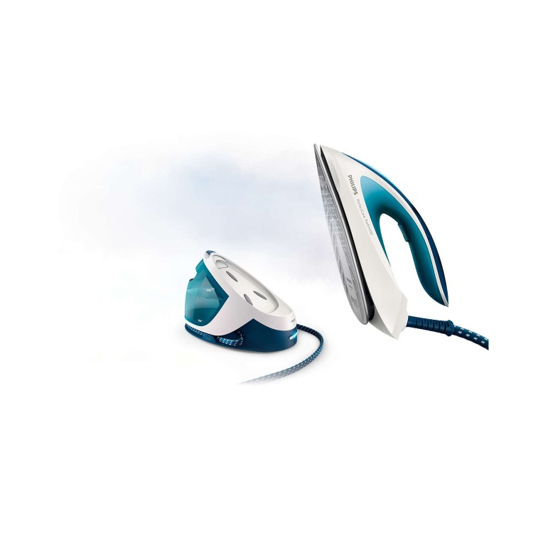Philips GC8715/20 PerfectCare Performer Steam Generator Iron - White And Turquoise