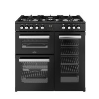 Belling Cookcentre 90cm Dual Fuel Range Cooker - Black
