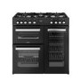 Refurbished Belling Cookcentre 90cm Dual Fuel Range Cooker - Black