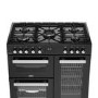 Refurbished Belling Cookcentre 90cm Dual Fuel Range Cooker - Black