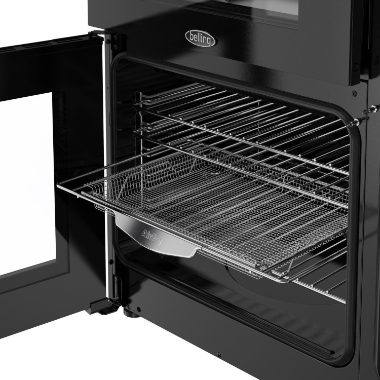 Belling Cookcentre 90cm Dual Fuel Range Cooker - Black