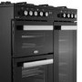 Refurbished Belling Cookcentre 90cm Dual Fuel Range Cooker - Black