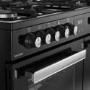 Refurbished Belling Cookcentre 90cm Dual Fuel Range Cooker - Black