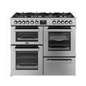 Belling Cookcentre 100cm Dual Fuel Range Cooker - Stainless Steel