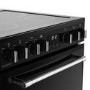 Refurbished Belling Farmhouse 444411810 60cm Electric Ceramic Cooker Black