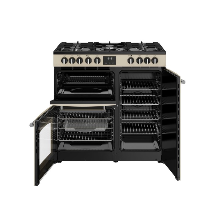 Refurbished Belling Farmhouse 444411821 90cm Dual Fuel Range Cooker