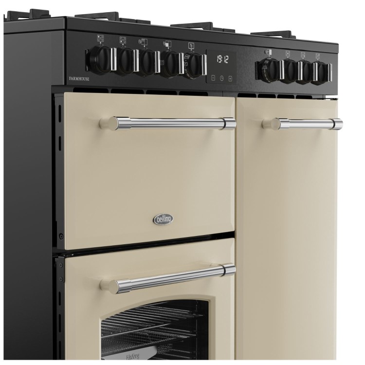 Refurbished Belling Farmhouse 444411821 90cm Dual Fuel Range Cooker
