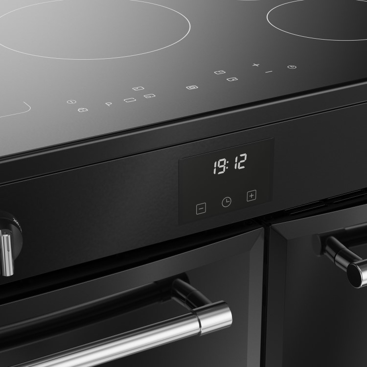 GRADE A2 - Belling Farmhouse 90cm Electric Induction Range Cooker - Black