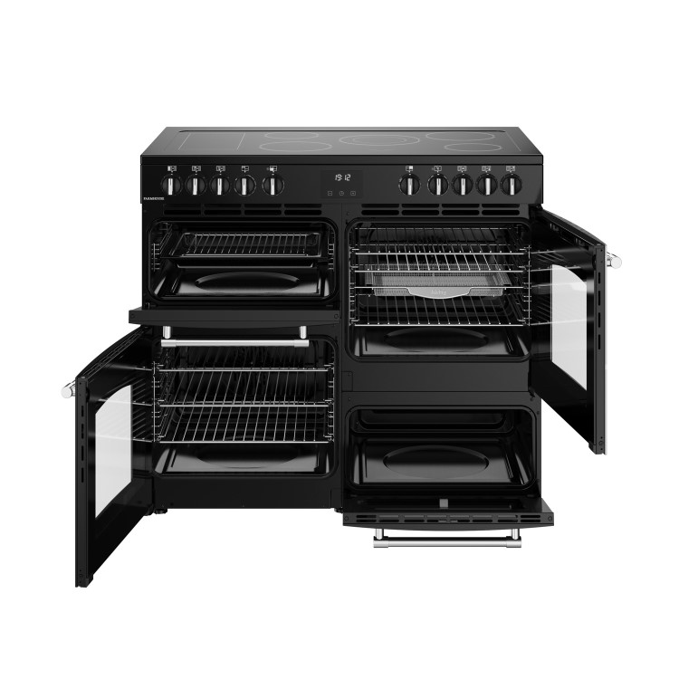 Belling Farmhouse 100cm Electric Range Cooker - Black