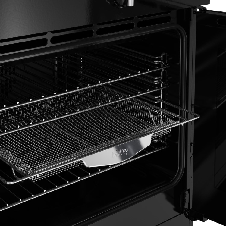 Refurbished Belling Farmhouse 444411841 110cm Electric Induction Range Cooker Black