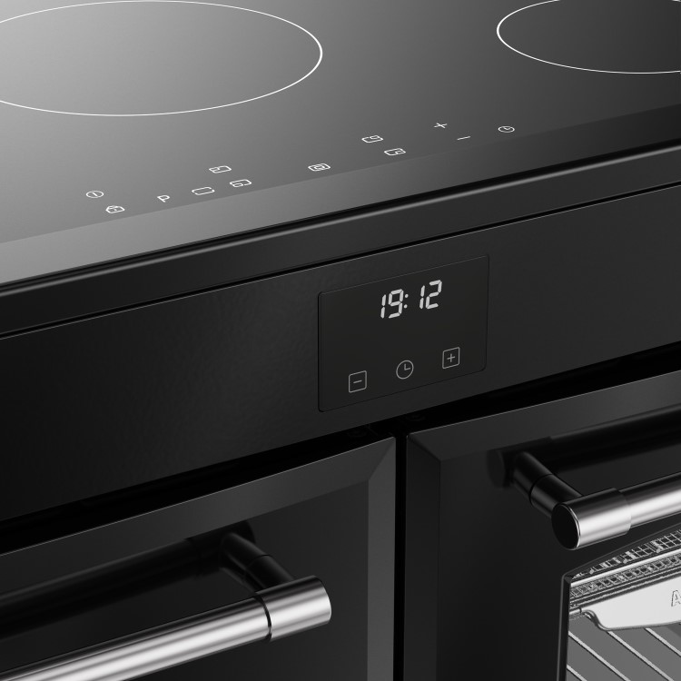 Refurbished Belling Farmhouse 444411841 110cm Electric Induction Range Cooker Black