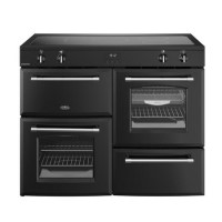 Refurbished Belling Farmhouse 444411841 110cm Electric Induction Range Cooker Black