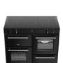 Refurbished Belling Farmhouse 444411841 110cm Electric Induction Range Cooker Black
