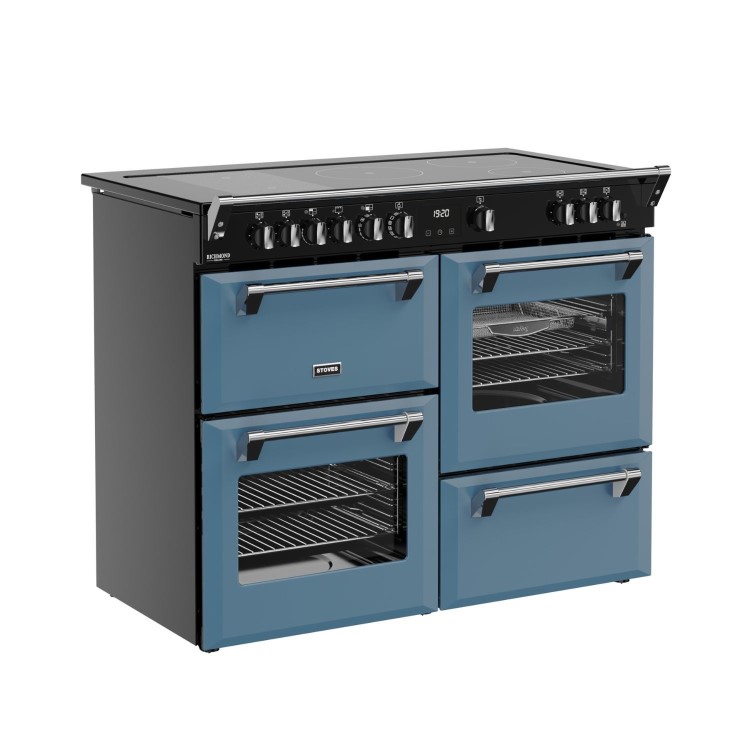 Stoves Richmond DX 110cm Electric Induction Range Cooker - Twilight Blue