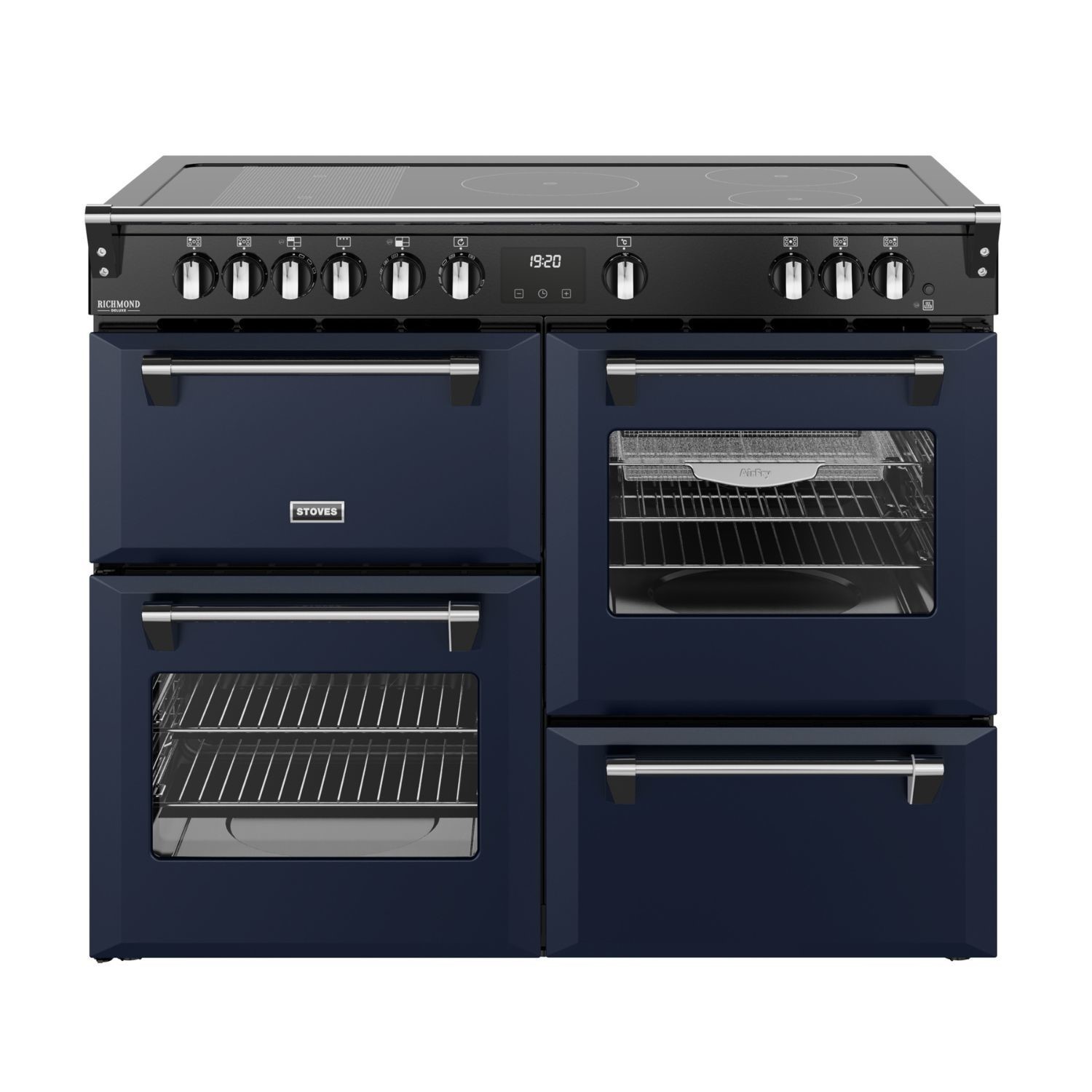 Stoves Richmond Dx 110Cm Electric Induction Range Cooker Midnight  444412036