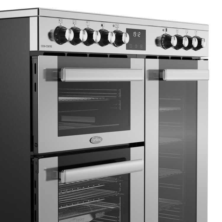 Refurbished Belling Cookcentre 90cm Electric Ceramic Range Cooker - Stainless