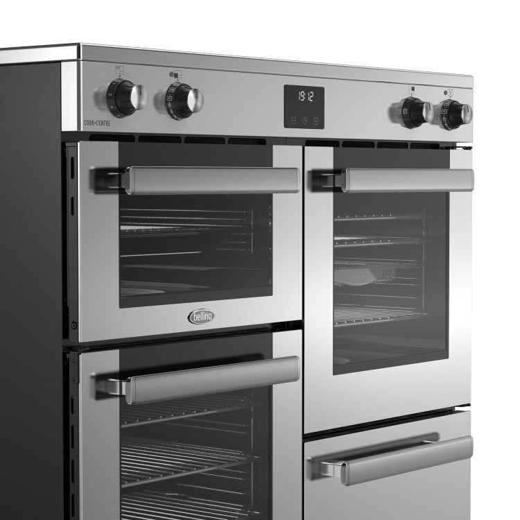 Belling Cookcentre 100cm Electric Induction Range Cooker - Stainless Steel