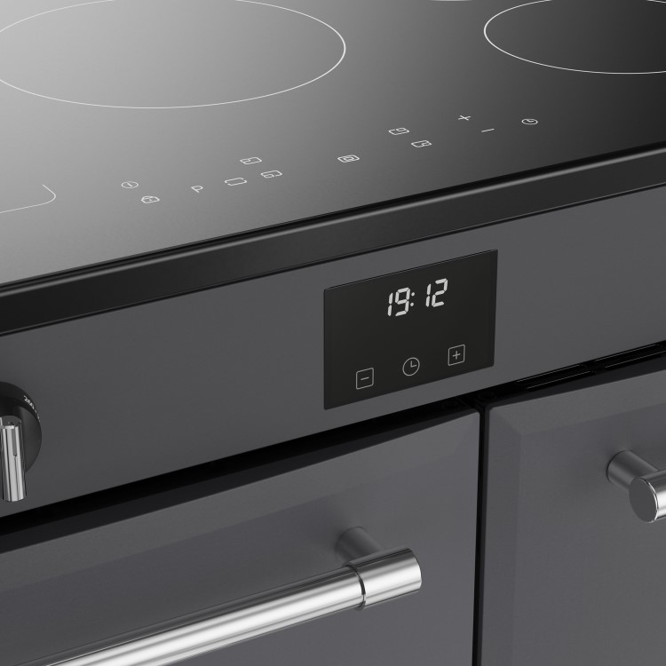 Belling Farmhouse 90cm Electric Induction Range Cooker - Grey