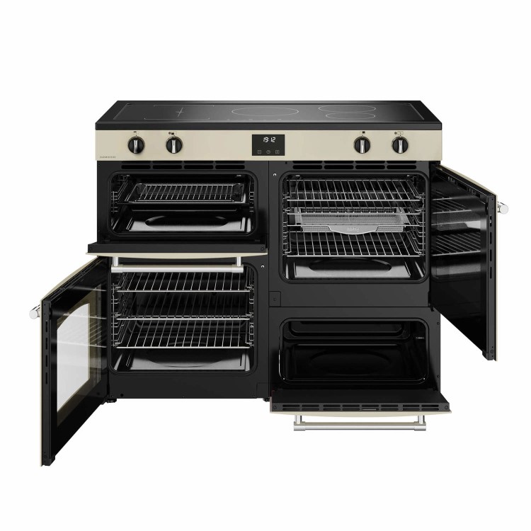 Refurbished Belling Farmhouse 444411842 110cm Electric Induction Range Cooker Cream