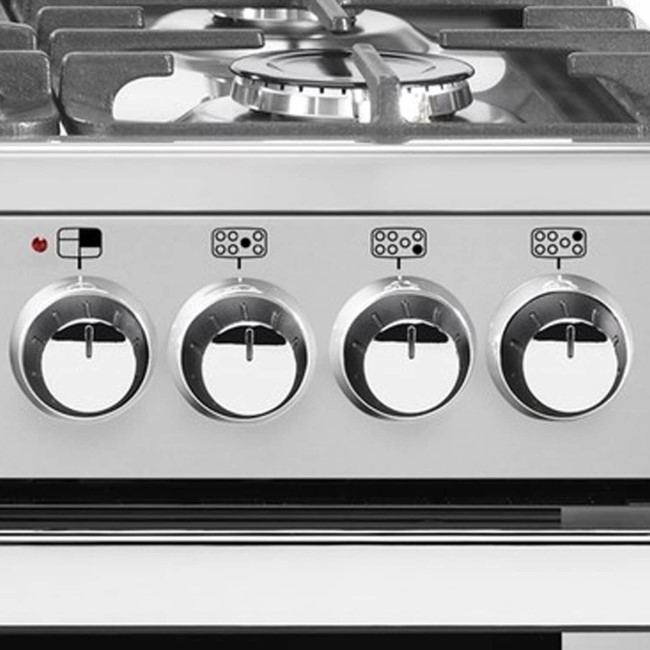 Manopola Comando Forno E Piano Cottura In Argento, Compatibile Belling. Ricambio Ufixt.