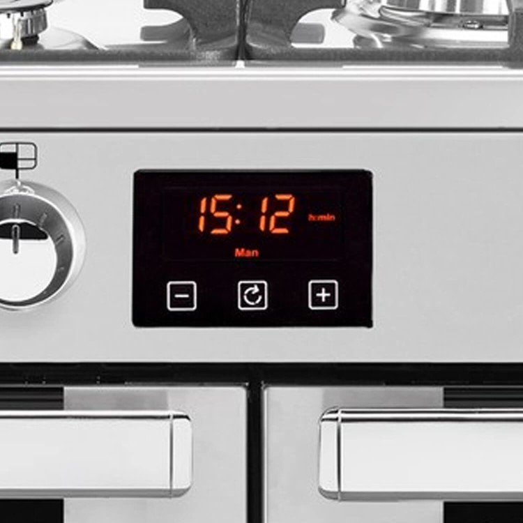 Belling Cookcentre 100DF Professional 100cm Dual Fuel Range Cooker - Stainless Steel