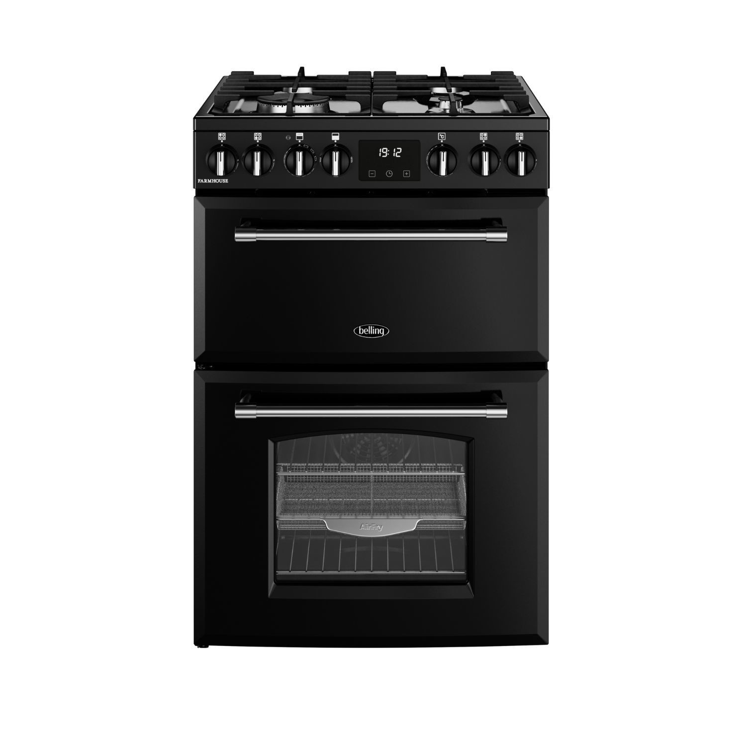 Belling Black Mra Farmhouse 60 Dual Fuel Cooker With Double Oven, A Rated - Image 7